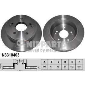 Acquista Disco freno da NIPPARTS N3310403 a buon mercato per soli 58,15 €