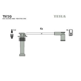 Compre Jogo de cabos de ignição da TESLA T972G a um preço baixo por 30,26 €