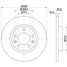 Bremsscheibe von MINTEX MDC2608