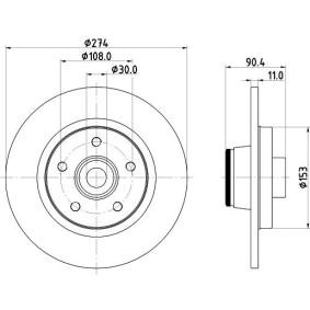 Bremsscheibe von MINTEX MDC2614