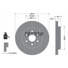 Comprar Cilindro maestro, embrague de TEXTAR 50054500 a bajo precio de 61,57 €