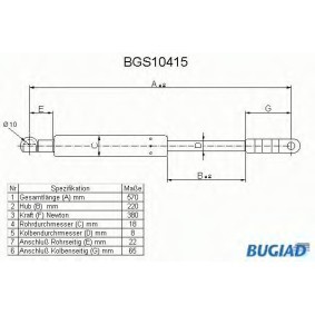 Heckklappendämpfer BGS10415 von BUGIAD günstig für 15,94 € online kaufen