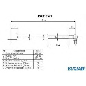 Heckklappendämpfer BGS10579 von BUGIAD günstig für 24,10 € online kaufen