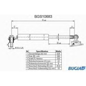 Heckklappendämpfer BGS10683 von BUGIAD günstig für 22,25 € online kaufen