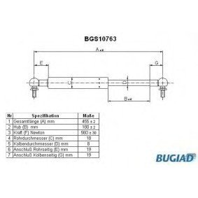 Heckklappendämpfer BGS10763 von BUGIAD günstig für 20,57 € online kaufen