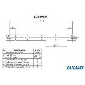 Heckklappendämpfer BGS10784 von BUGIAD günstig für 18,65 € online kaufen
