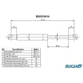 Gasfeder, Heckscheibe BGS10914 von BUGIAD günstig für 20,95 € online kaufen