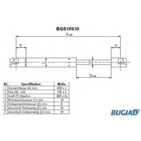Heckklappendämpfer BGS10930 von BUGIAD günstig für 21,30 € online kaufen