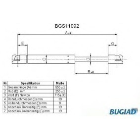 Heckklappendämpfer BGS11092 von BUGIAD günstig für 13,60 € online kaufen