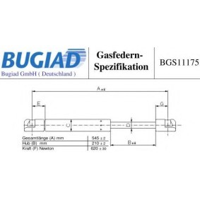 Heckklappendämpfer BGS11175 von BUGIAD günstig für 19,36 € online kaufen