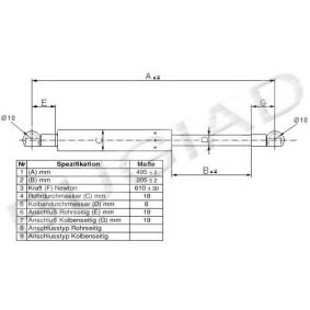 Heckklappendämpfer BGS11223 von BUGIAD günstig für 24,01 € online kaufen
