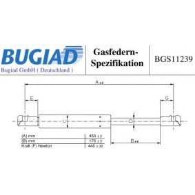 Heckklappendämpfer BGS11239 von BUGIAD günstig für 22,60 € online kaufen