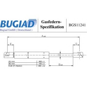 Heckklappendämpfer BGS11241 von BUGIAD günstig für 22,23 € online kaufen