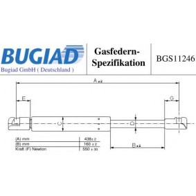 Heckklappendämpfer BGS11246 von BUGIAD günstig für 20,70 € online kaufen