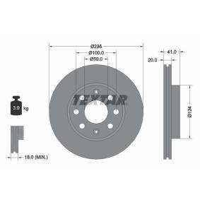 Comprar Disco de freno de TEXTAR 92133403 a bajo precio de 38,47 €