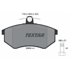 Acquista Kit pastiglie freni da TEXTAR 2066928 a buon mercato per soli 60,07 €