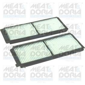 Achetez des Filtre d'habitacle MEAT & DORIA 17510F-X2 à prix pour 58,55 €