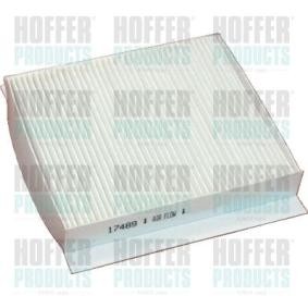 Achetez des Filtre d'habitacle HOFFER 17489 à prix pour 8,19 €