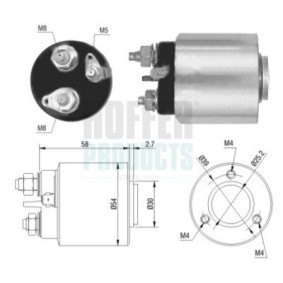 Acquista Elettromagnete motorino avviamento da HOFFER 6646013 a buon mercato per soli 27,51 €