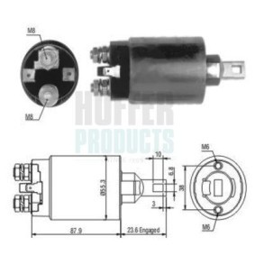 Magnetschalter, Anlasser 6646024 MITSUBISHI SPACE RUNNER von HOFFER
