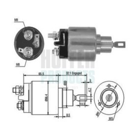 Compre Interruptor electromagnético, motor de arranque da HOFFER 6646030 a um preço baixo por 29,81 €