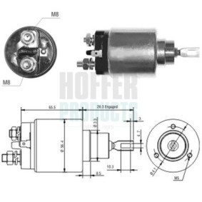 Compre Interruptor electromagnético, motor de arranque da HOFFER 6646032 a um preço baixo por 29,81 €