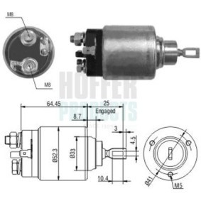 Compre Interruptor electromagnético, motor de arranque da HOFFER 6646041 a um preço baixo por 38,15 €
