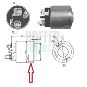 RENAULT Magnetschalter, Anlasser von HOFFER