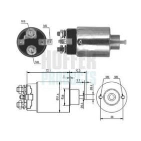 Comprar Solenoide de arranque de HOFFER 6646093 a bajo precio de 39,49 €