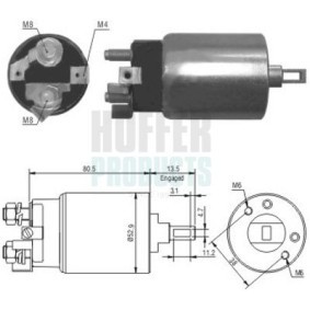Magnetschalter, Anlasser 6646098 ISUZU von HOFFER