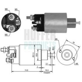 Magnetschalter, Anlasser von HOFFER 6646099