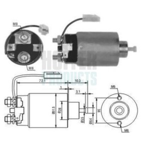 Magnetschalter, Anlasser von HOFFER 6646114