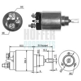 Magnetschalter, Anlasser von HOFFER 6646115