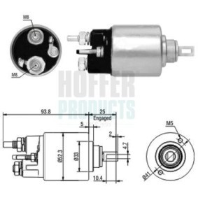 Magnetschalter, Anlasser 6646118 DACIA DUSTER von HOFFER