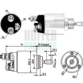 Magnetschalter, Anlasser von HOFFER 6646129