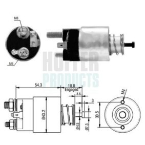 Magnetschalter, Anlasser von HOFFER 6646135