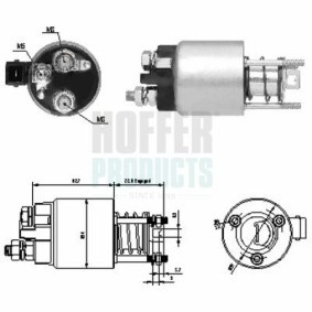 Acquista Elettromagnete motorino avviamento da HOFFER 6646136 a buon mercato per soli 33,22 €