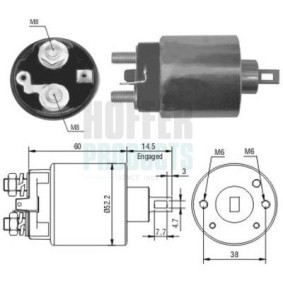 Acquista Elettromagnete motorino avviamento da HOFFER 6646174 a buon mercato per soli 31,03 €