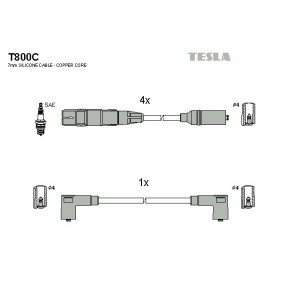 Compre Jogo de cabos de ignição da TESLA T800C a um preço baixo por 41,26 €