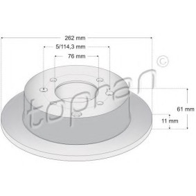 Achetez des Disque de frein TOPRAN 820 440 à prix pour 24,77 €