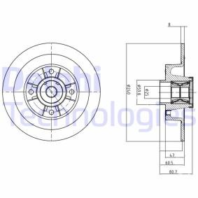 Compre Disco de travão da DELPHI BG9028RSC a um preço baixo por 62,91 €