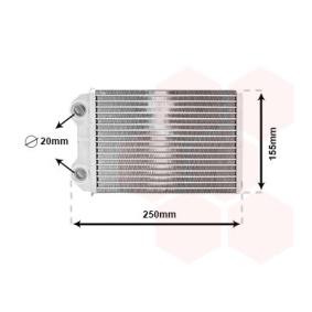 Achetez des Radiateur de chauffage VAN WEZEL 06006426 à prix pour 56,96 €