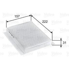 Köp Kupéfilter av VALEO 715809 till det låga priset 335,29 kr