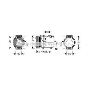 Achetez des Compresseur de climatisation PRASCO DWK037 à prix pour 500,84 €