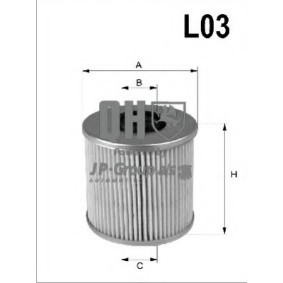 Achetez des Filtre à huile JP GROUP 1118500209 à prix pour 6,57 €