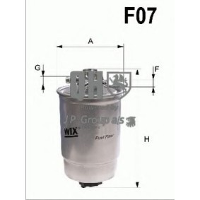 Comprar Filtro combustible de JP GROUP 1118700509 a bajo precio de 14,15 €
