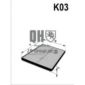 Achetez des Filtre d'habitacle JP GROUP 1128100909 à prix pour 12,02 €