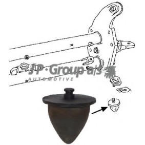 Anschlagpuffer, Achskörper 8142251102 VOLKSWAGEN TRANSPORTER von JP GROUP