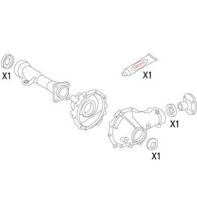Dichtungssatz, Differential 19536187