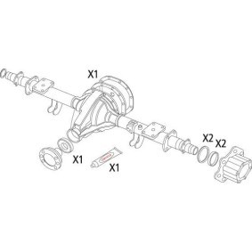 Dichtungssatz, Differential 19536195